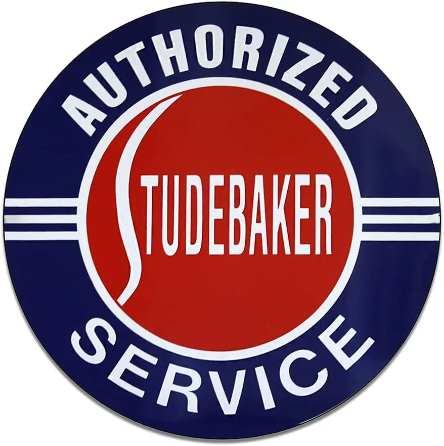 Authorized Studebaker Service Motor Oil Gasoline Mayberry Reproduction Car Company Garage Signs Metal Vintage Style Decor Metal