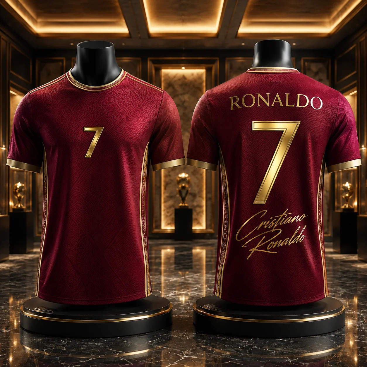 Neues Ronaldo Fußball Stylisches Superstar-Kollektions-Trikot Schnelltrocknendes Sport-T-Shirt für Kinder und Erwachsene Outdoor-Training und Fan-Geschenk