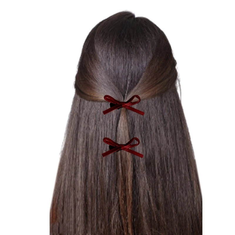 Süße Mini-Haarspange für Mädchen, Schleife, Haarnadel mit Schleifenakzent, Haarschmuck