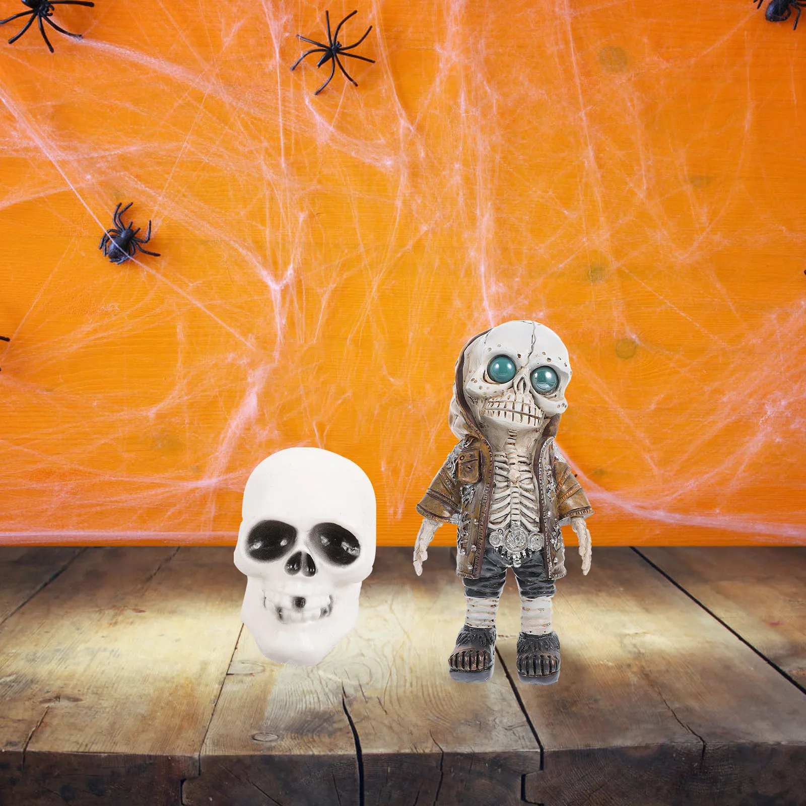 Resin Decoration for Halloween Decor Party Car Desktop Cool Skull nament Home Table Decor