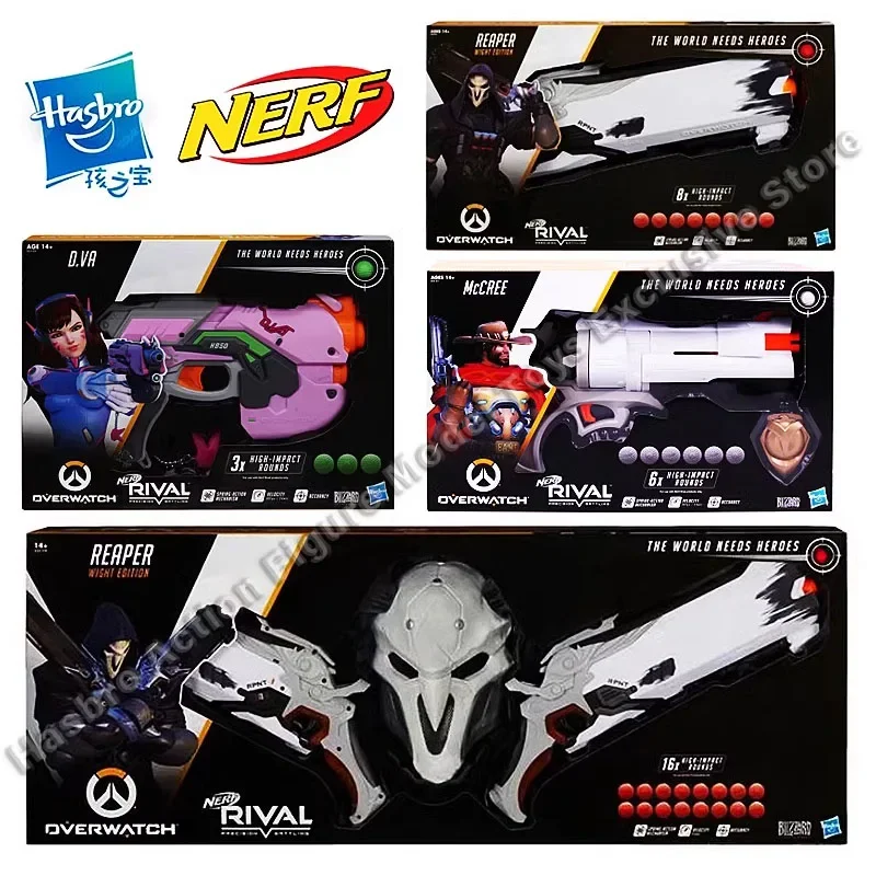 In Stock Hasbro NERF Overwatch Jointly Signed Soft Bullet Gun Toys Boys Outdoor Toy Death McRae Launcher Children's Gift