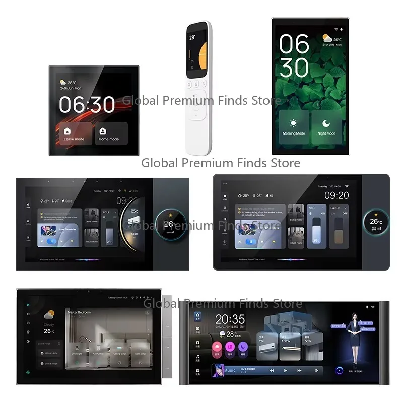 S-mart Home Automation System 6 Inch Knob Panel LCD Hot Selling Home Automation System Featuring Andr-oid OS App Background