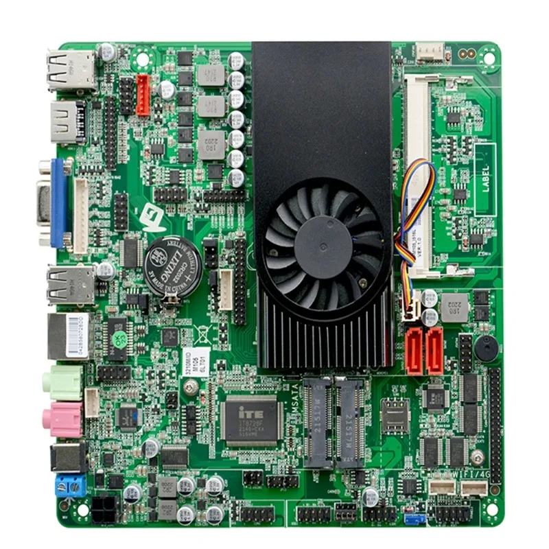 【New Arrival】R Thin ITX Motherboard ITX-M105_I516L Core I5 3210M Processor VGA LVDS Dual HD-MI Mini ITX Mainboard