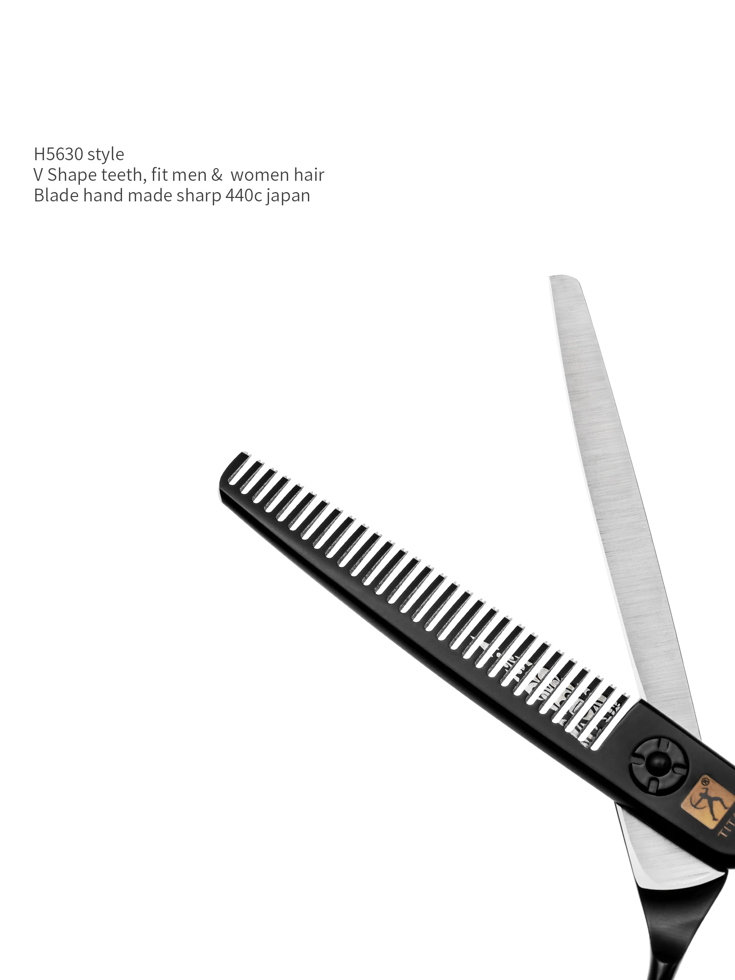 TITAN Haarschere Professionelles Friseurwerkzeug zum Schneiden und Ausdünnen von Haaren 5,5 Zoll 6,0 Zoll – Detail 9