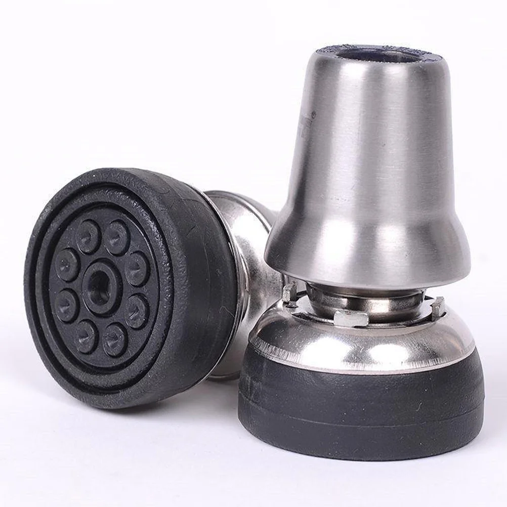 

Anti slip Crutch Rubber Cover 19mm Diameter Durable Stainless Steel Cane Tips Replacement Walking Stick Ends Crutch Tips Walking