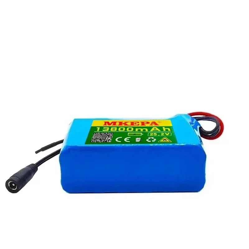 New 24V 6S2P Li-Ion Battery 13800mAh 18650 24 V Lithium Battery Pack 24V with BMS Optional plug