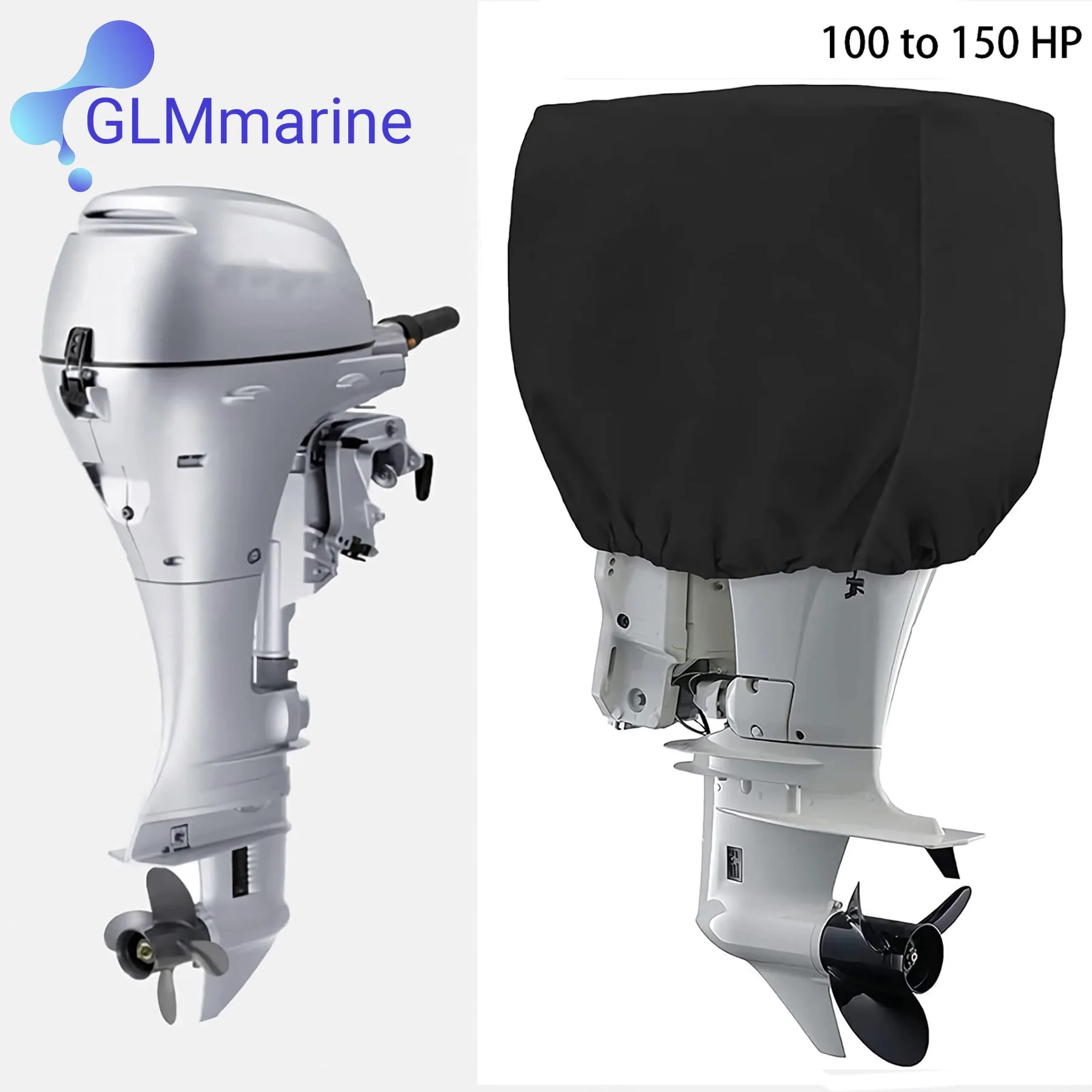 

100-150 HP Outboard Motor Heavy-Duty Waterproof Boat Engine Cover