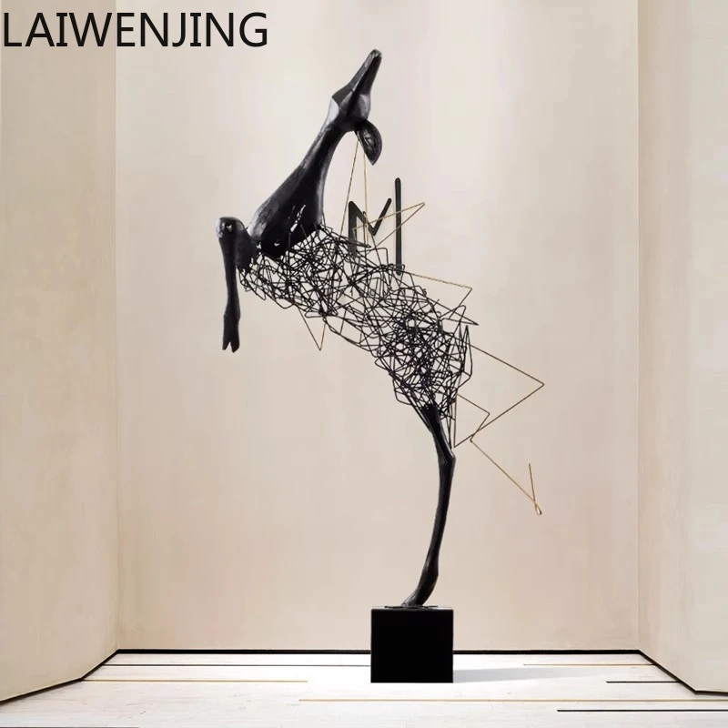 

SGF modern minimalist sculpture art deer abstract animal floor ornament