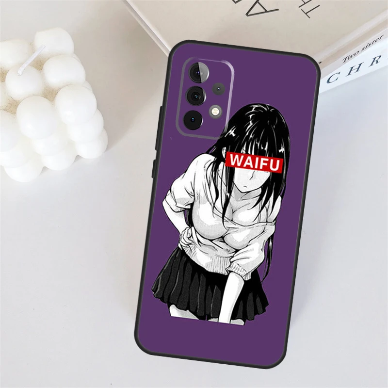 Sugoi Senpai Anime waifu Case For Samsung Galaxy A53 A52 A54 A13 A23 A33 A12 A22 A32 A42 A51 A71 A14 A24 A34 Cover