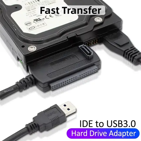 3 in 1 USB 3.0 2.0 to IDE SATA Adapter Converter SATA 2.5 3.5 Inch SDD Hard Drive Disk HDD Adapter Cable For PC Laptop Notebook