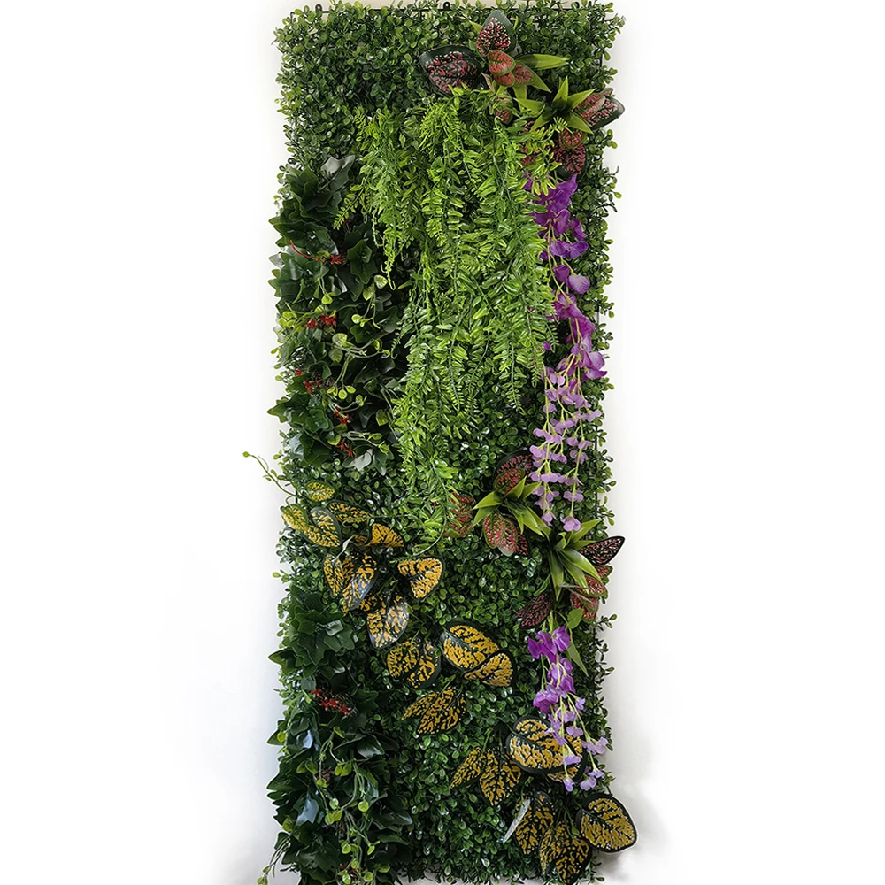 3D  New Artificial Plant Lawn Wall Panel Decoration Wedding Hotel Background Fake Plant Garden Interior and Exterior Decoration