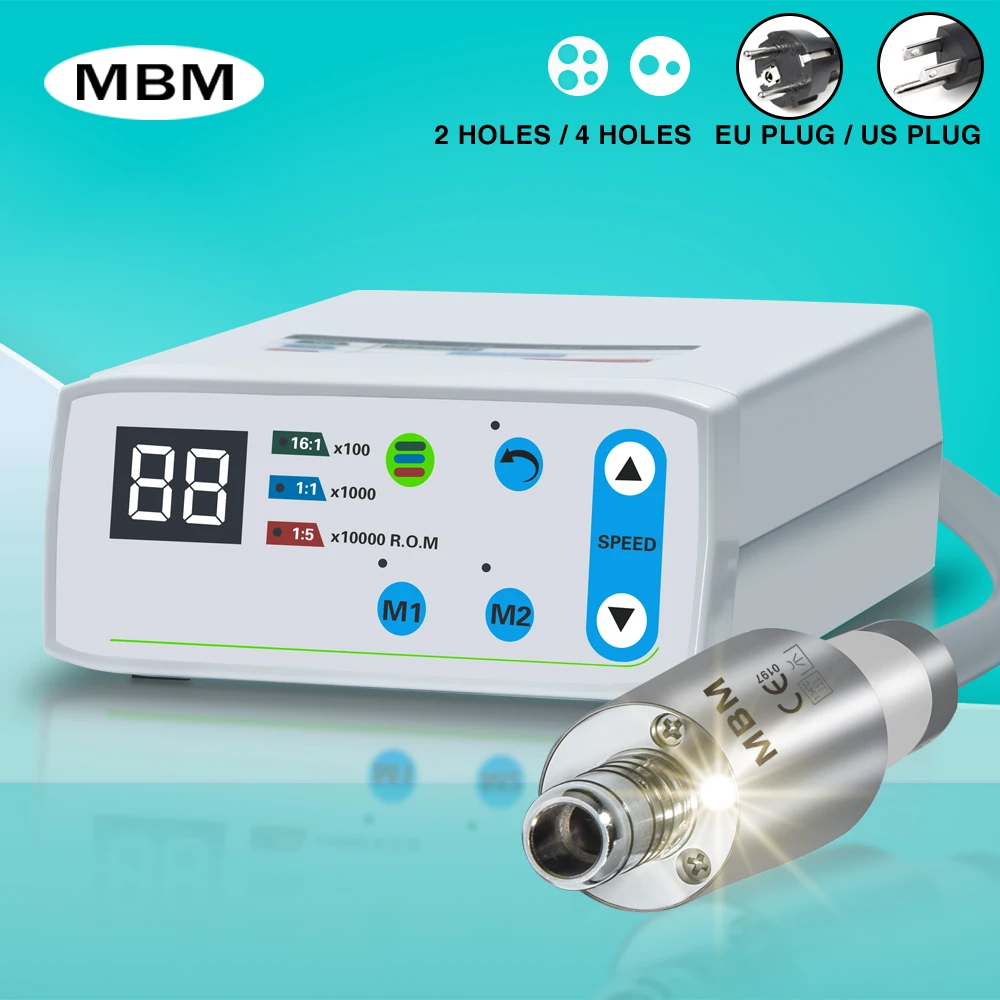 

Dental Brushless Electric LED Micro Motor Work with 1:5 1:1 1:4.2 Contra Angle Handpiece Portable Electric Motor for Dental Lab