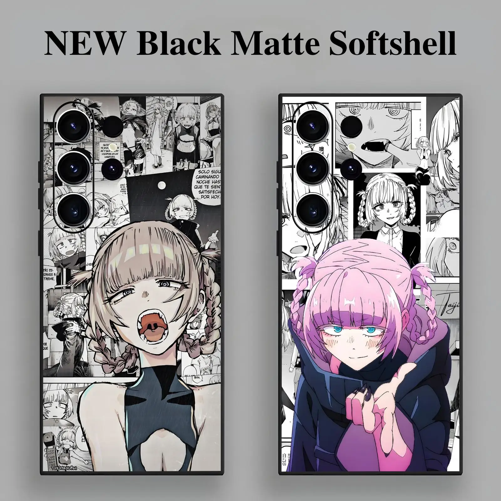 Phone Case For Samsung S26 S25 S24 S23 S22 S21 S20 Ultra Note20 Anti-Drop Soft Black Case anime CalloftheNight