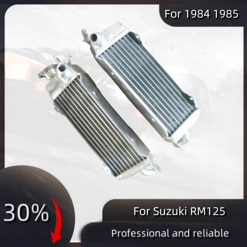 For 1984 1985 Suzuki RM125 Aluminum Radiator Cooler Cooling Coolant