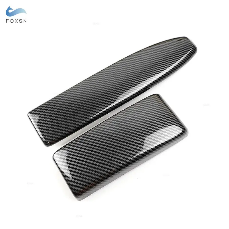 Car Center Console Armrest Box Trim For Mercedes Benz C E GLK Class W204 X204 2008-2014 W212 2009-2013 Carbon Fiber/Bright Black