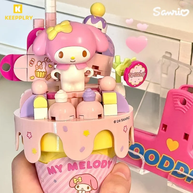 

Конструктор Keeppley: Мороженое Sanrio, Помпомпурин, Почакко, сборная модель, украшение Hello Kitty, подарок Cinnamoroll