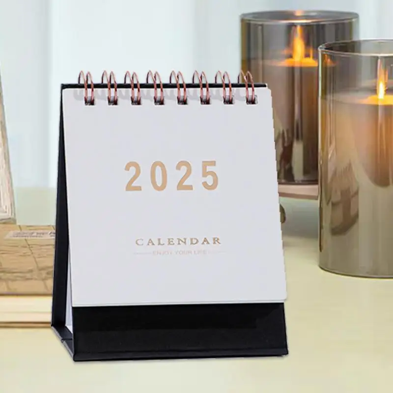 Kleine Kalender Voor Bureau 2025 Maandelijkse Desktop Kalender Werk Kalender Opgerold Persoonlijke Dagelijkse Planner Kalender Voor Eenvoudig Organiseren