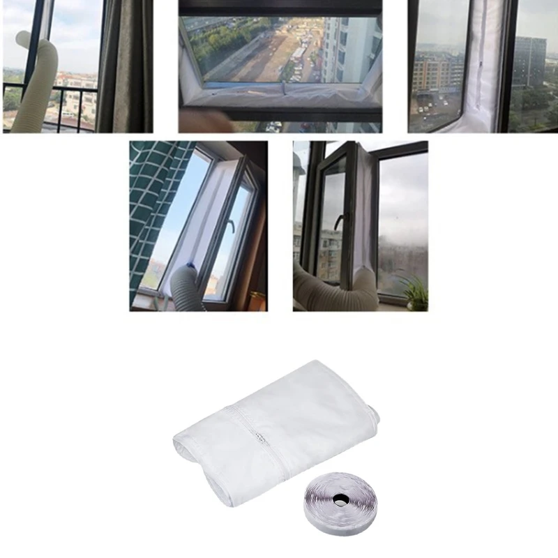 Window Vent Kit Seal Cloth for Mobile Air Conditioners Panels to Seal Universal Casement Window Home Hot Airs Stop