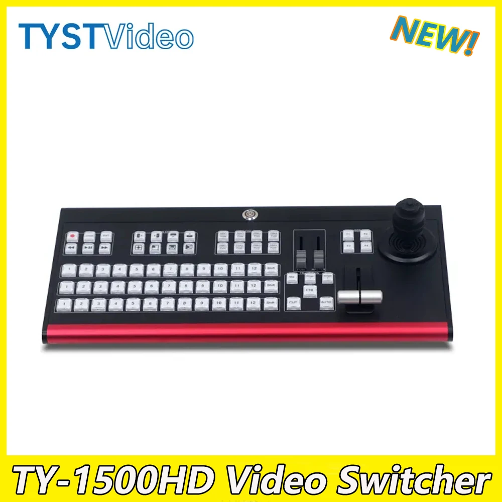 

TYST TY-1500HD Video switcher Control panel 4K Virtual Studio Vmix Recording Video Switcher for TV Broadcasts New Media Live