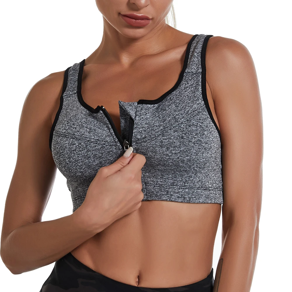 Women\'s Sports Bra Tops Cut Out Back Removable Padded Yoga Crop Tank Tops Sporty Scoop Neck Athletic Sleeveless Cropped Padded