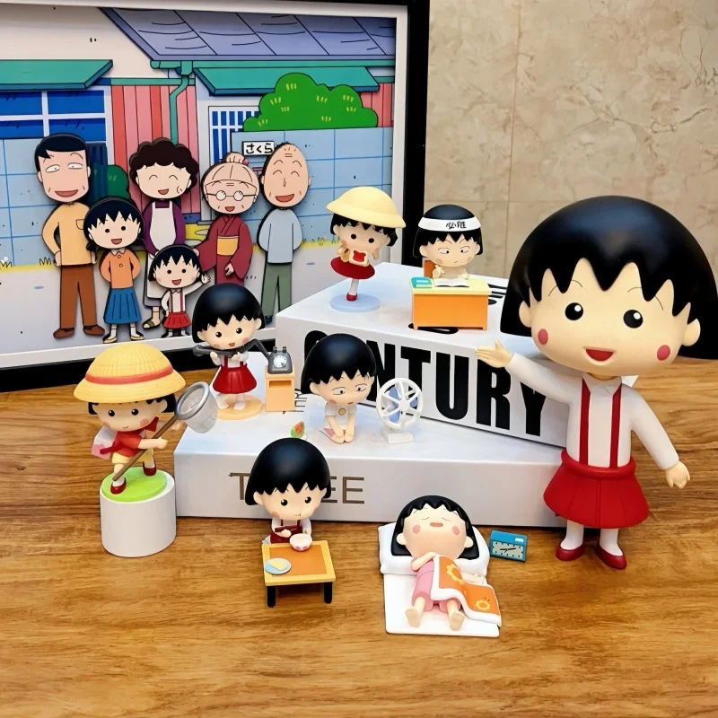 

New Chi-Bi Maruko Figure Sakura Momoko’S Fun Life Series Anime Model Desktop Ornament Figurine Decoration Toys Birthday Gift