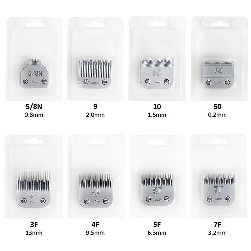 

For A5 Series Pet Electric Shaver Hair Clipper Blade Set 8 Styles Metal + Ceramic For Andis Oster Replacement Blade