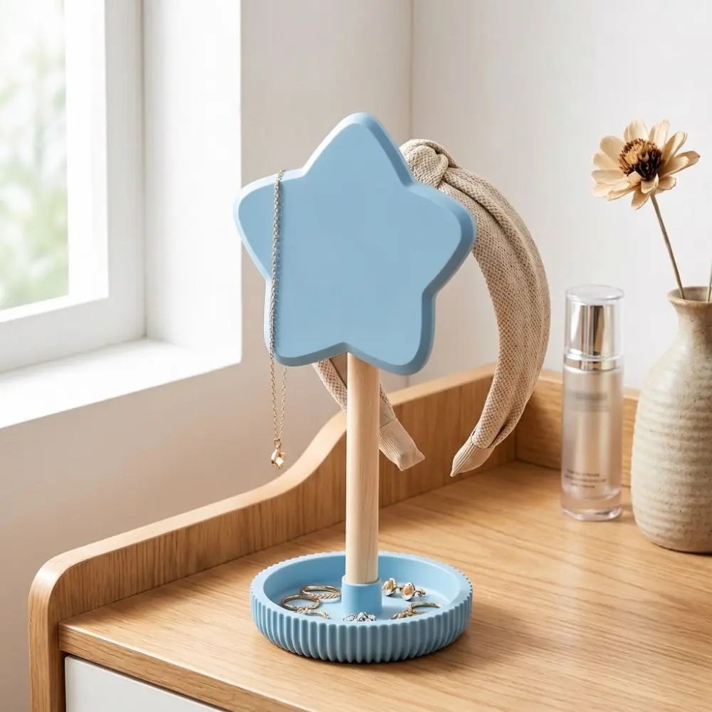 Star Headphone Stand 3D Printed Hair Scrunchie Holder Jewelry Storage Rack Necklace Organizer Colorful Earphone Hanger