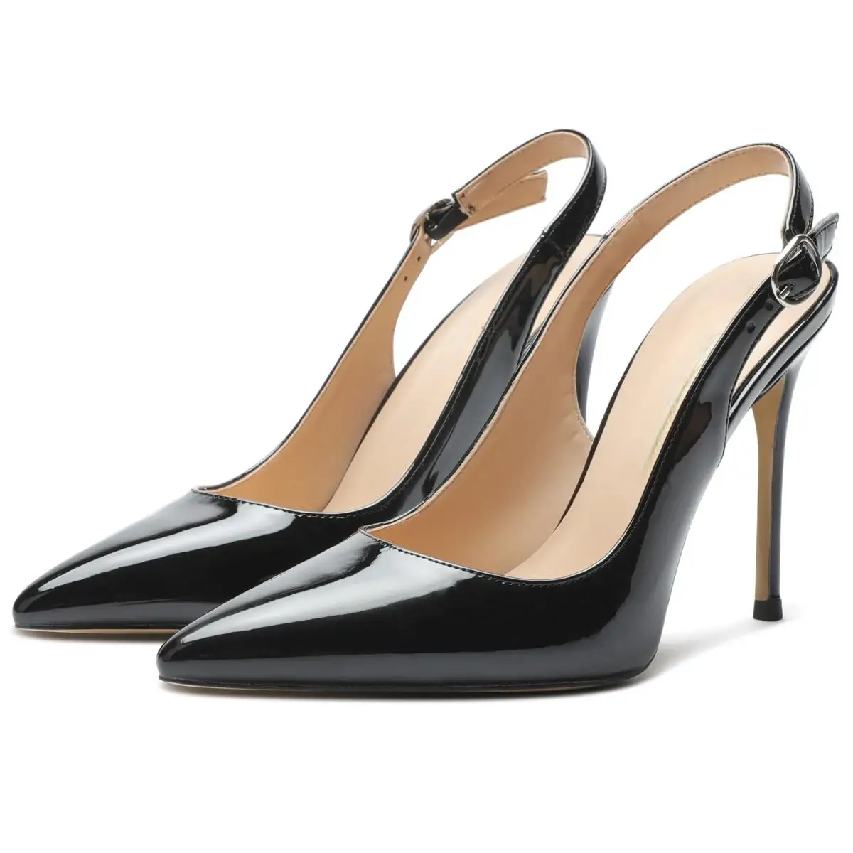 【Measure Your Feet Length Before Order】Slingbacks Luxry Designer Woman Pumps Sexy Stiletto High Heel Lady Party Shoes 145-CHC-33