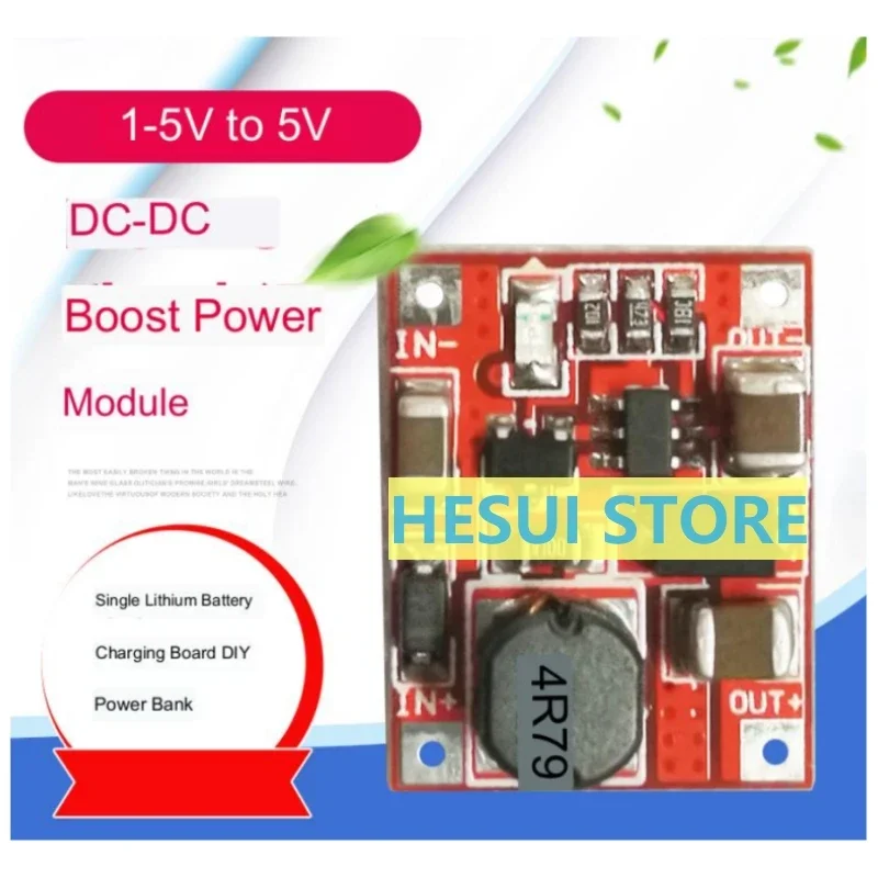 Boost power module 3V 3.3V 3.7V to 5V 1A single-cell lithium battery charging board DIY charging treasure