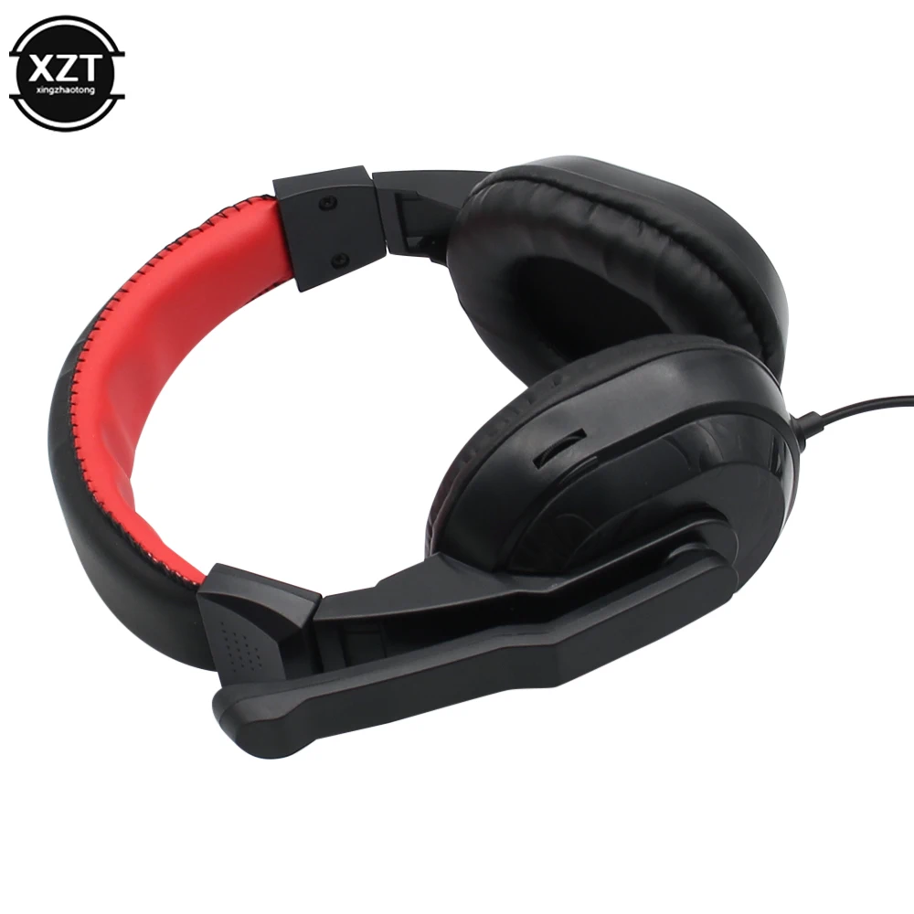 Verstelbare Oortelefoon 3.5Mm Gaming Hoofdtelefoon Stereo Type Computer Pc Gamers Headset Met Microfoons Voor Live Streaming