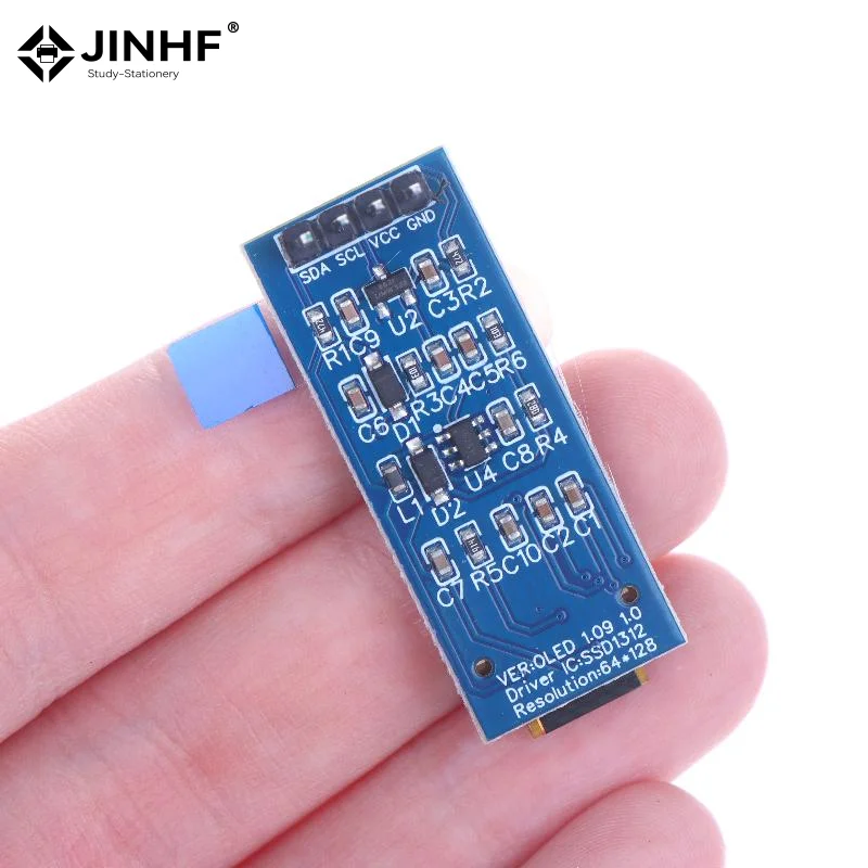 Módulo de pantalla OLED de 1,09 pulgadas 128x64 SSD1312 I2C interfaz de 4 pines para Arduino Raspberry Pi vista amplia de baja potencia