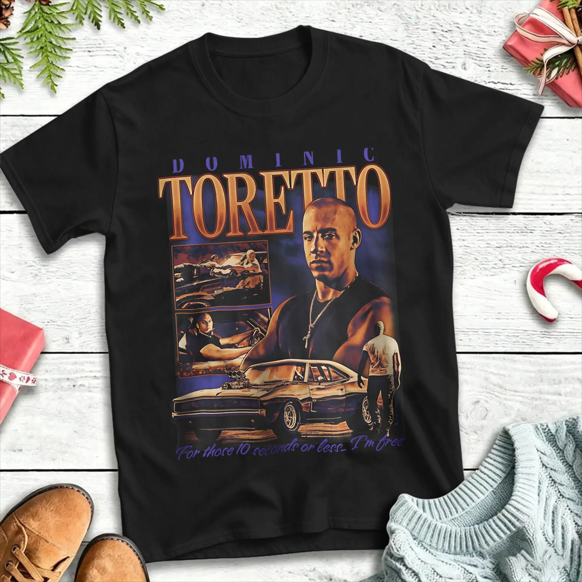 Men's T-Shirt Dominic Toretto Racing Fan T-Shirts Harajuku  Summer Tees Y2K Funny Cotton Tops Plus Size 5XL