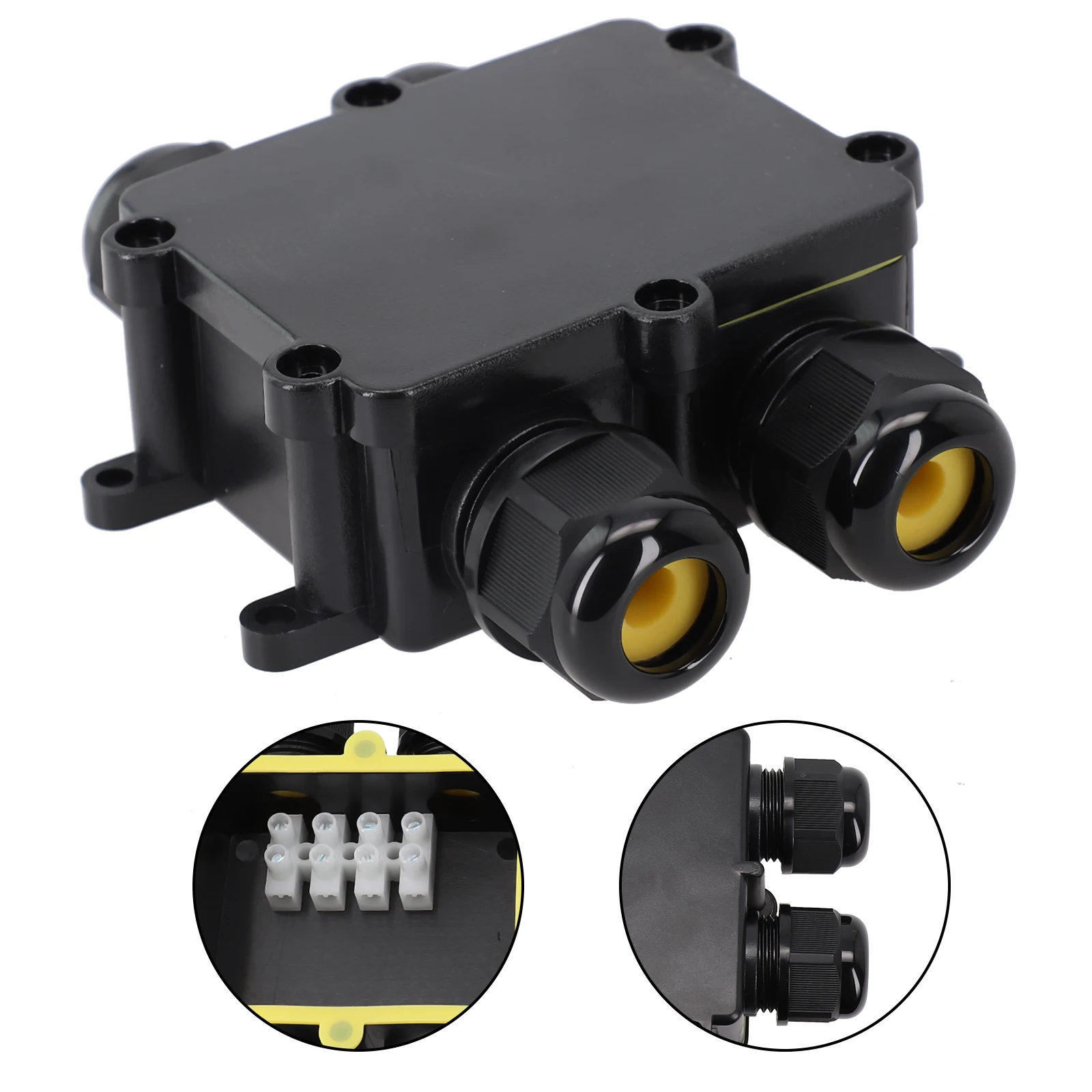 Cable Sleeve Junction Box 4-Way Accessories Connection H-Box IP68 Waterproof PVC Replacement Spare Parts Brand New