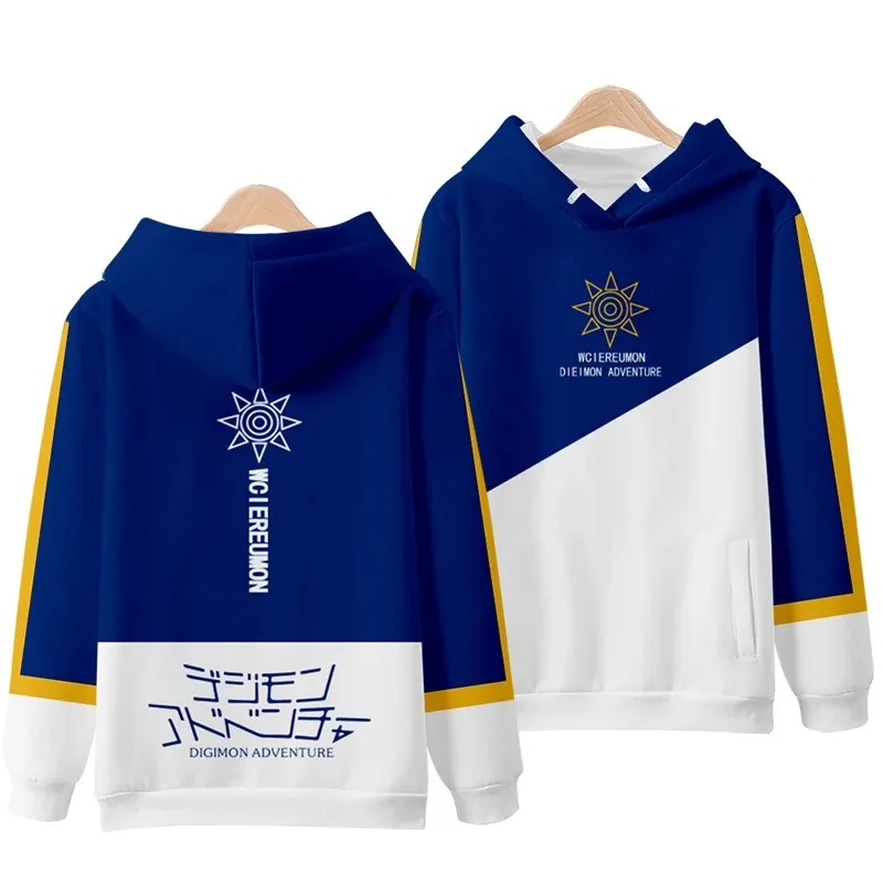 Anime Digimon Adventure Taichi Yagami Cosplay Hoodie Hip Hop Graphic Sweatshirts Poleron Hombre Streetwear Harajuku Tracksuit