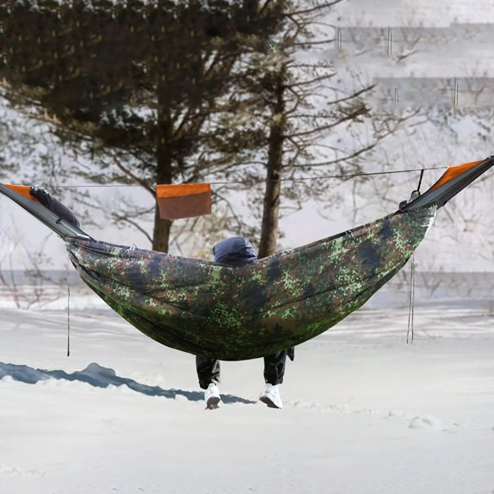 Hamaca de invierno, colcha ligera de longitud completa, manta aislante cálida, cuvette de hamaca, saco de dormir para senderismo