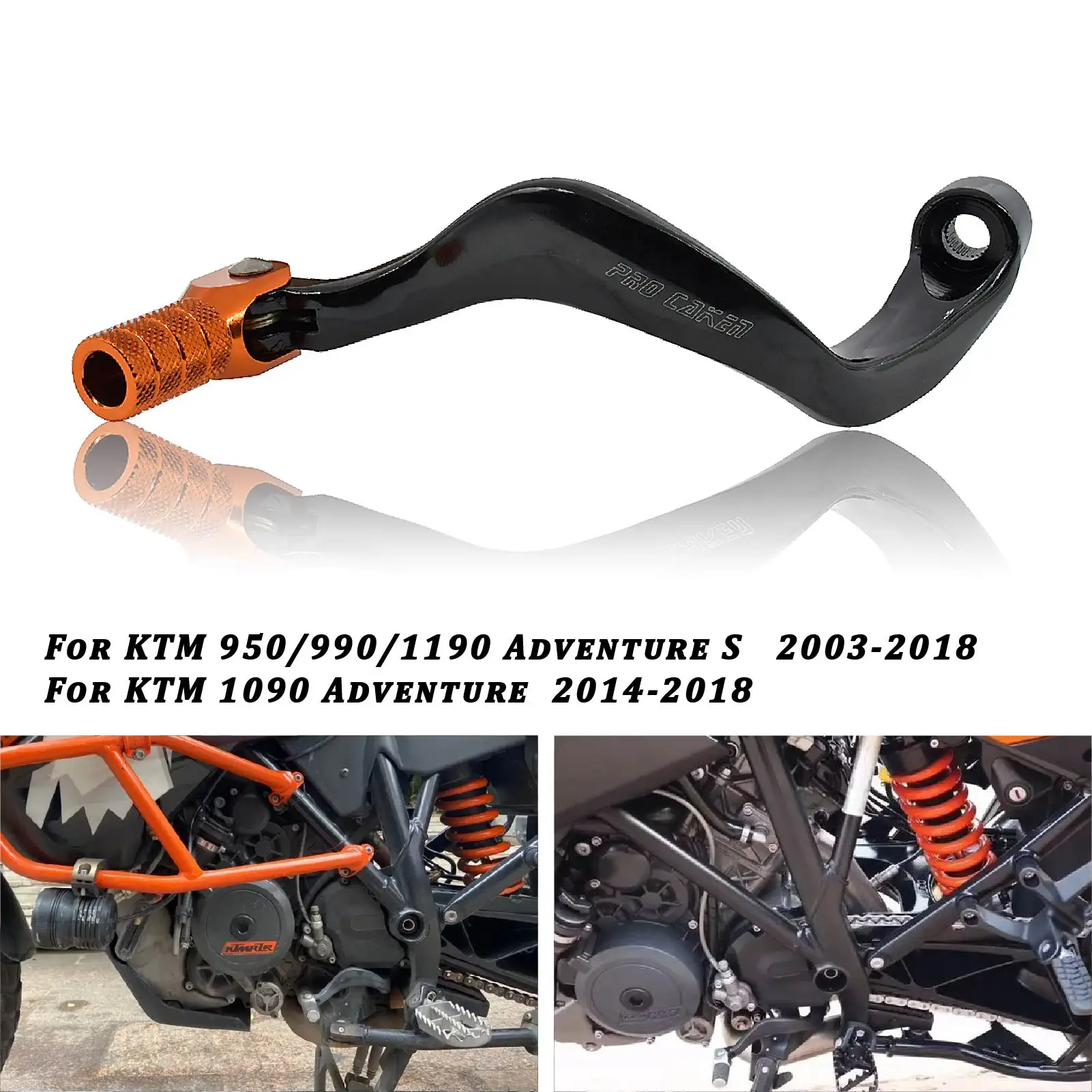 Motorcycle accessories Orange CNC Gear Shifter Shift Lever Adventure S MX Motocross Motorbike Dirt Pit Bikes For KTM 950/990/119