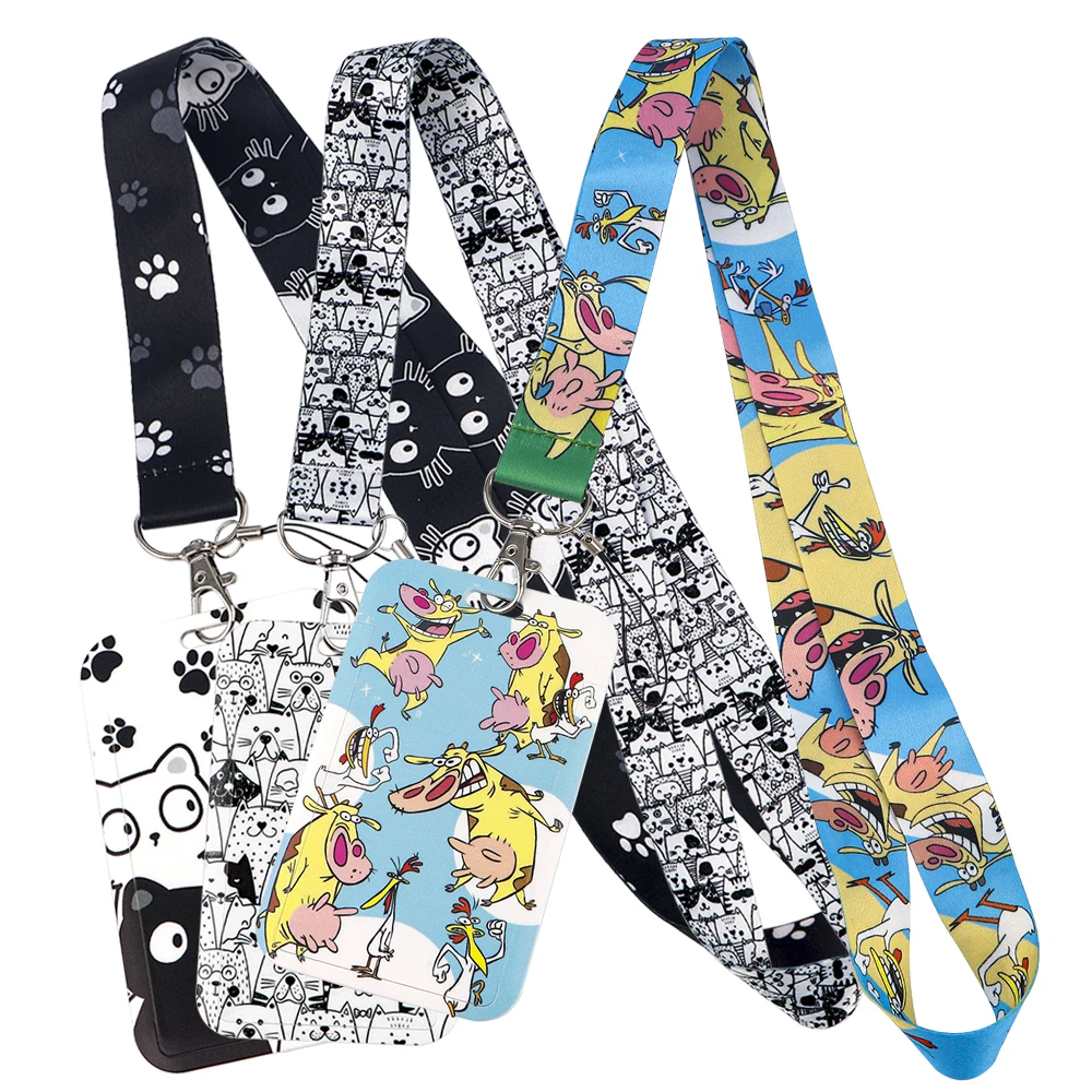 

Kawaii Animals Lanyard For Keys ID Card Cover Badge Holder Business Phone Key Lanyard Neck Straps Keychain