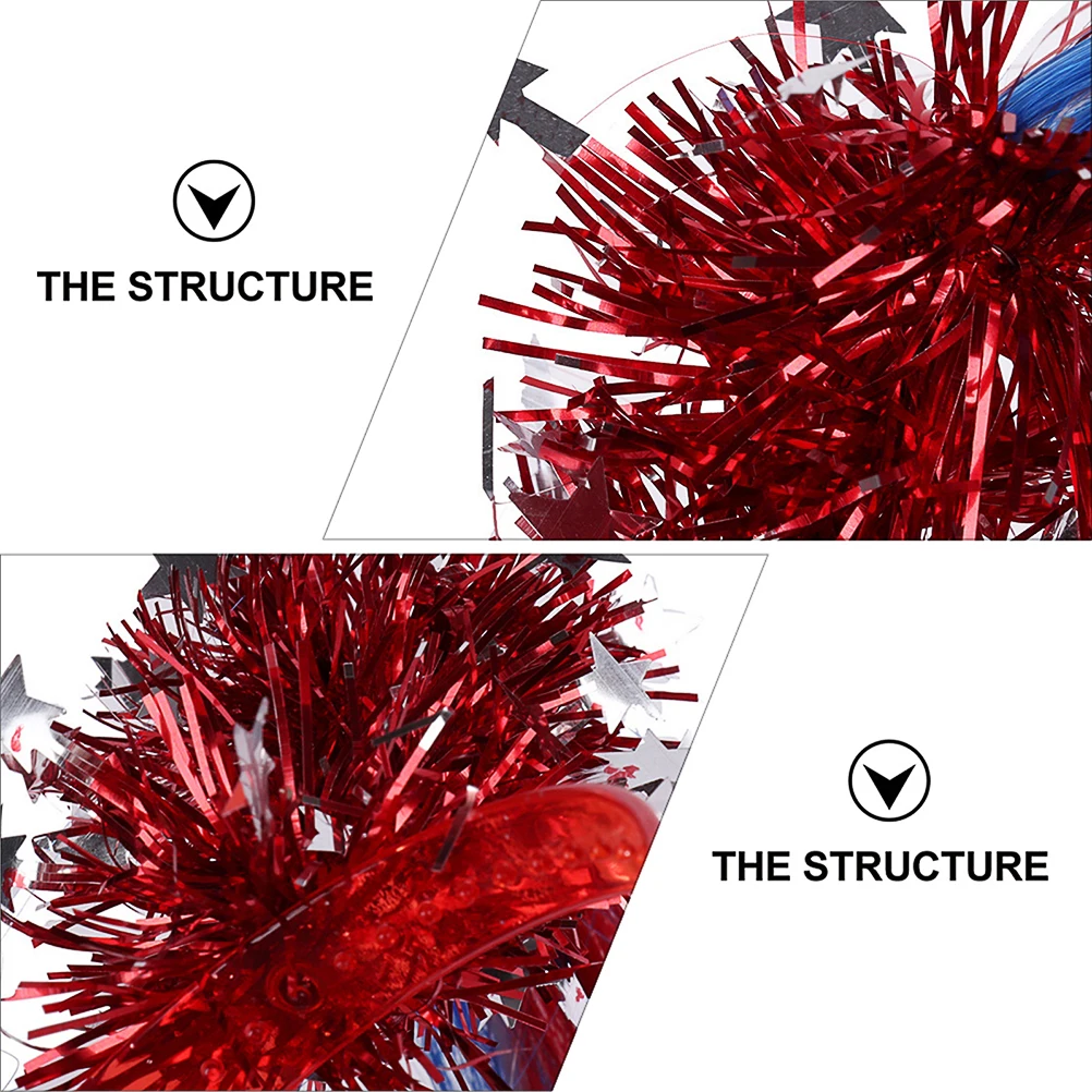 

Ponytail Headb Cosplay Hair Hoop Party Accessories Red Color Size One Piece Lively Design Christmas Props Birthday Photos