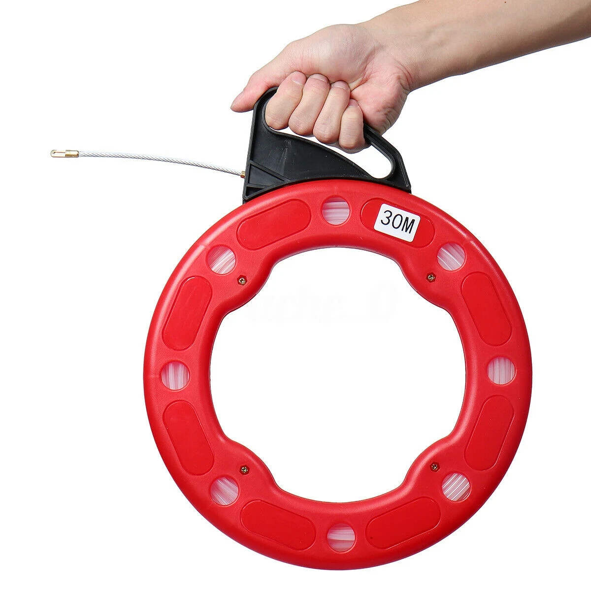 Herramientas de tracción de Cable de carrete de cinta de pescado, extractor de Cable eléctrico de 30M, 100 pies