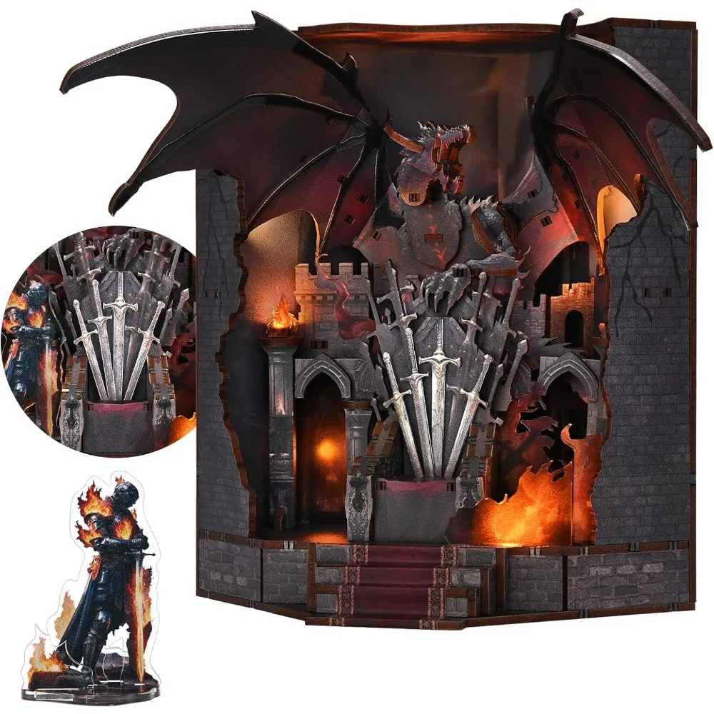 

Миниатюрный дом на книжной полке своими руками для взрослых и подростков: крошечный домашний декор с тематикой трона лезвия