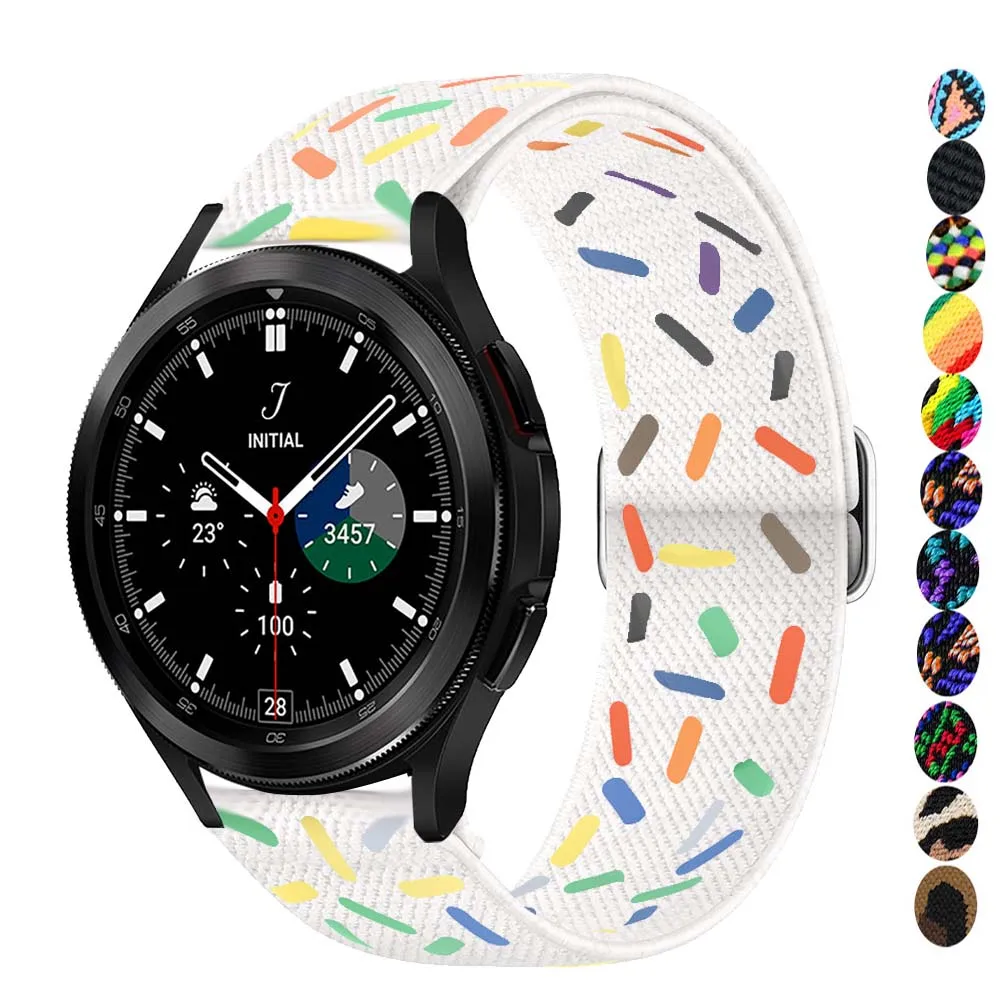 20mm/22mm strap For Samsung Galaxy watch 5/6/pro/4/Classic/3/Active 2/46m/42mm/ Gear S3 Adjustable Nylon bracelet Huawei GT band