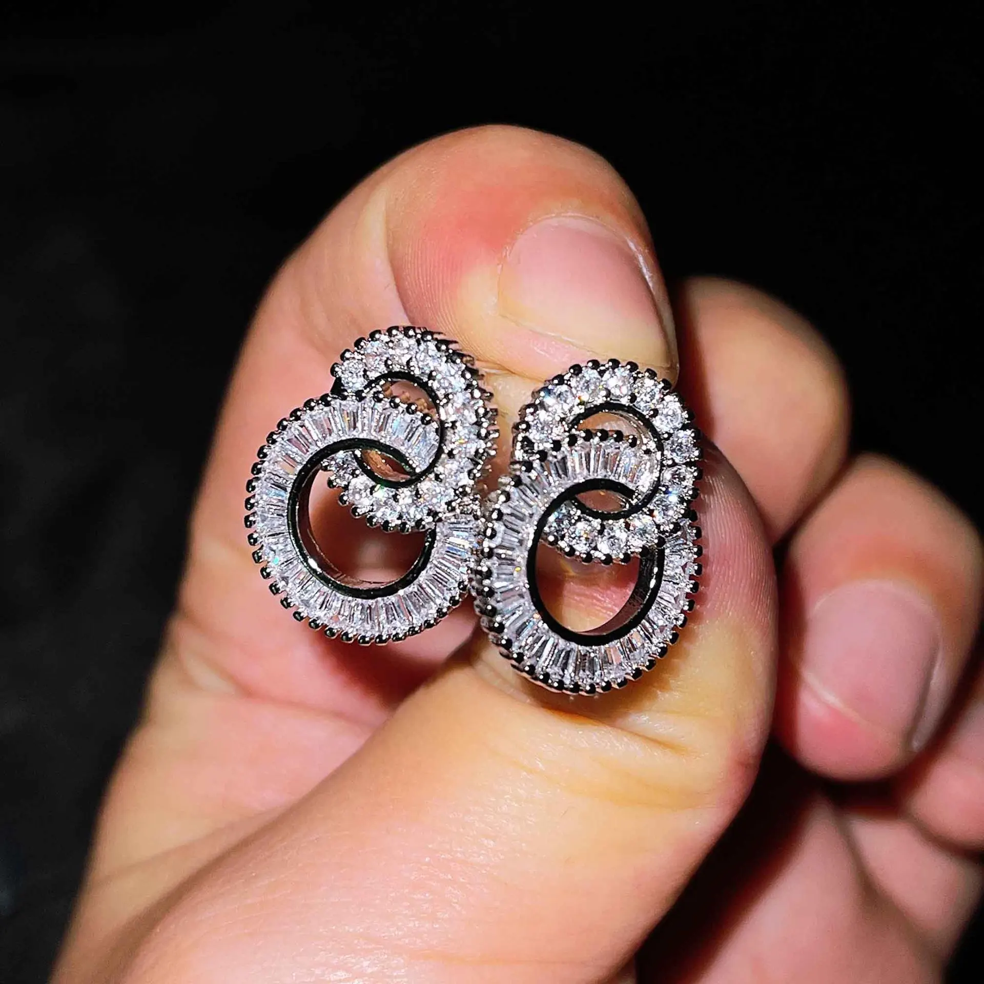 925 Silver Earrings for Women Classic Hoop Earrings Zircon Jewelry Party Accessories for Dality Wear With Jewelry Gift