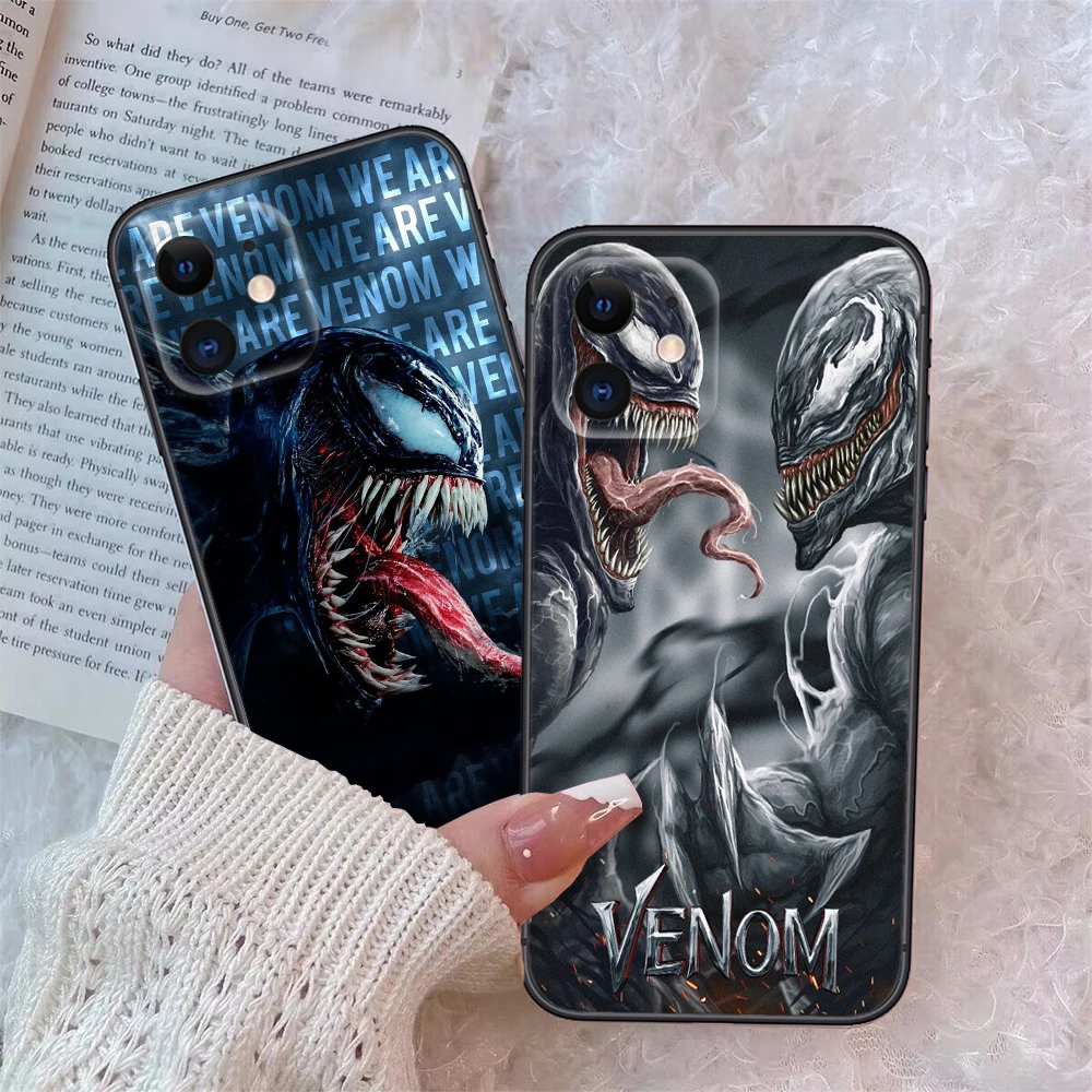 V-venom cartoon Soft Case for Samsung A03 A50 A51 A52 A53 A70 A71 A72 A73 A81 A82 A91 M20 M30 M30S M51 Note 10 20 Lite