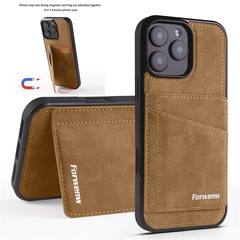 Luxus stoßfeste Leder Brieftasche Telefon Fall für iPhone 16E 16Pro Max 15 14Plus 13MINI 12MINI 11 Pro Max Karte Slot Halter Abdeckung