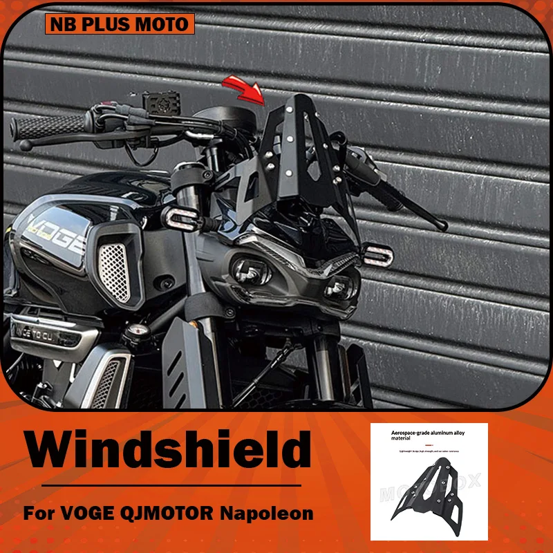 【Premium】For VOGE CU525/530QJ Flash 350 Napoleon 450 – Modified hood, small windscreen, front windshield, and headlight cover ac