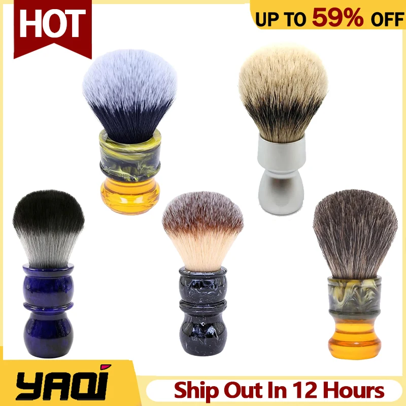 YAQI Professional Care Wet Shave Brush For Men High Quality Durability Grooming Essential Companion Provide Comfortable Shaving