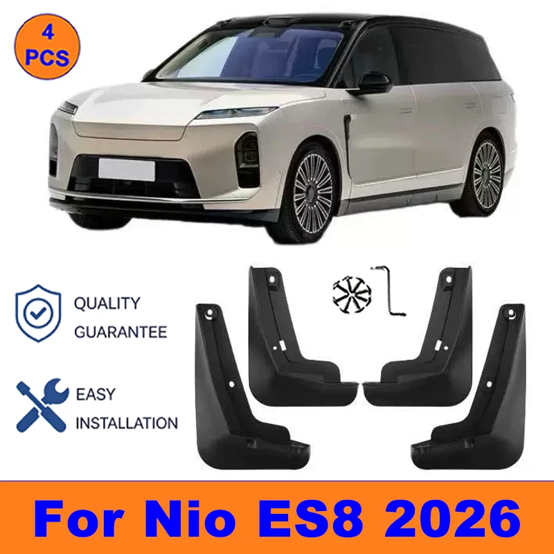 

4Pcs Mud Flaps For Nio ES8 2026 - Splash Guards Front&Rear Wheel Fender Mudguards Car Exterior Protection Accessories