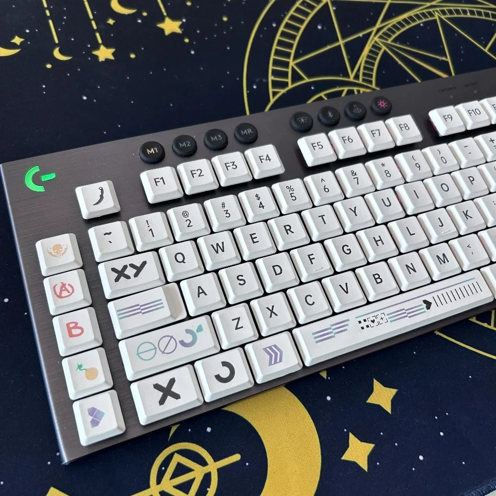 PBT low axis keycap suitable for Logitech G813 G815 G913 G915 TKL mechanical keyboard, sports specific opaque