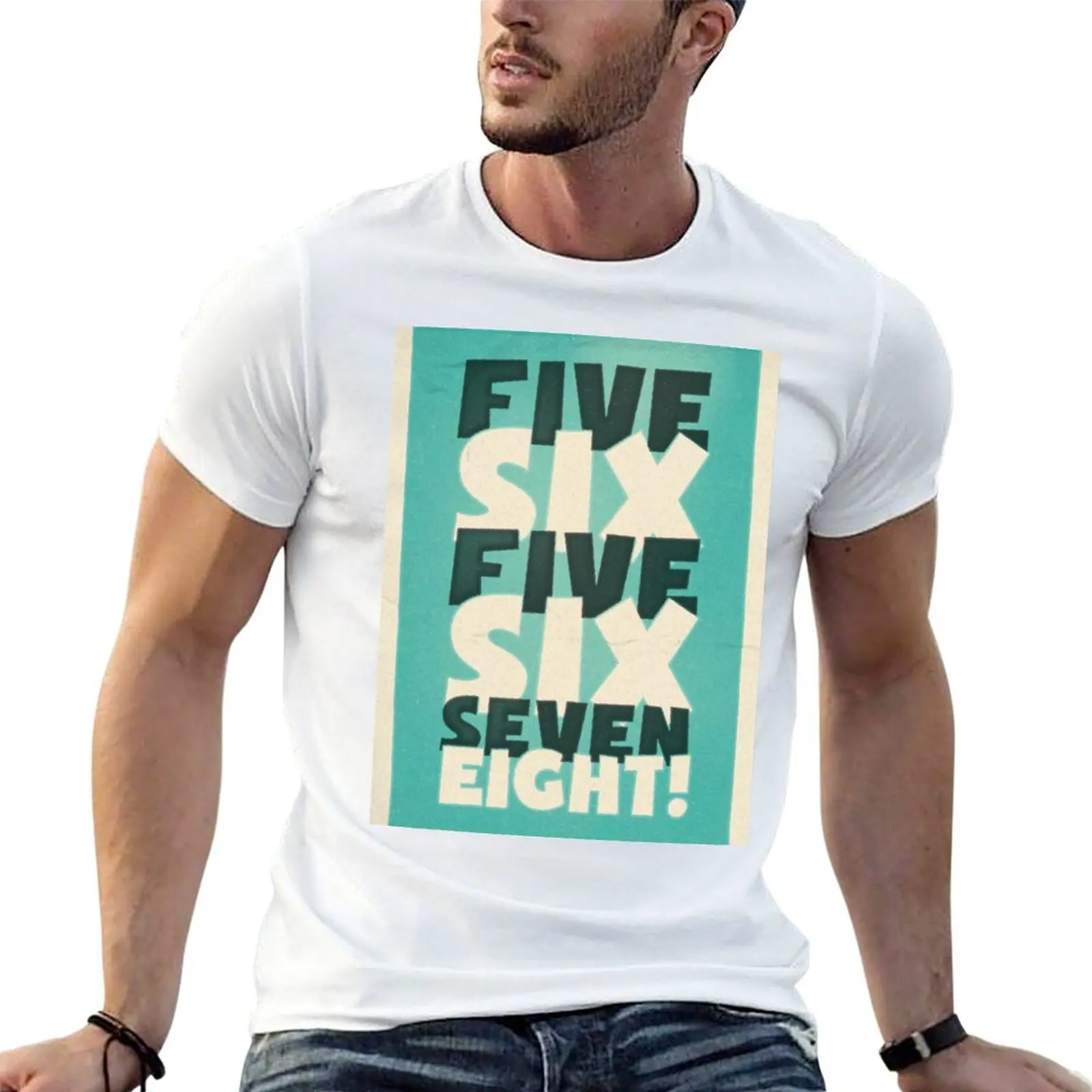 ليندي كلمات-5، 6، 5، 6، 7، 8 تي شيرت تي شيرت للرجل 100 بالمائة قطن أنيمي تي شيرت للرجل تي شيرت