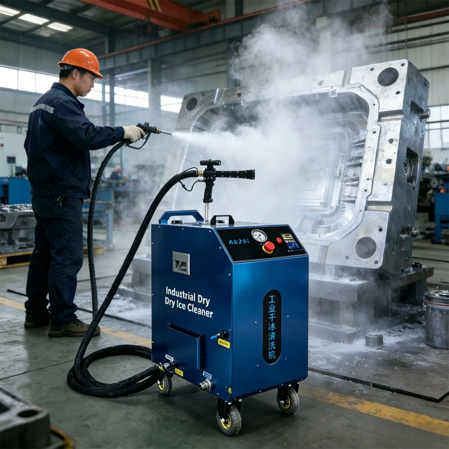 Dry Ice Blaster Machine Portable Industrial Dry Ice Cleaning Equipment Directly Factory Sale